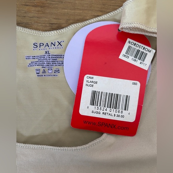 SPANX Hide & Sleek Shaping Camisole Tank Top Shapewear Slimming Smoothing SZXL - Picture 2 of 3